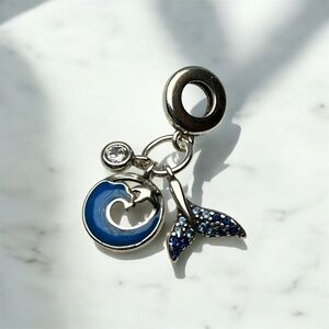 New Sterling Silver Mermaid Twinkle Charm, Pandora-Compatible